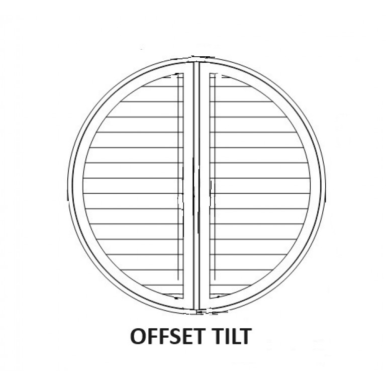Circle Shutter With Offset Tilt