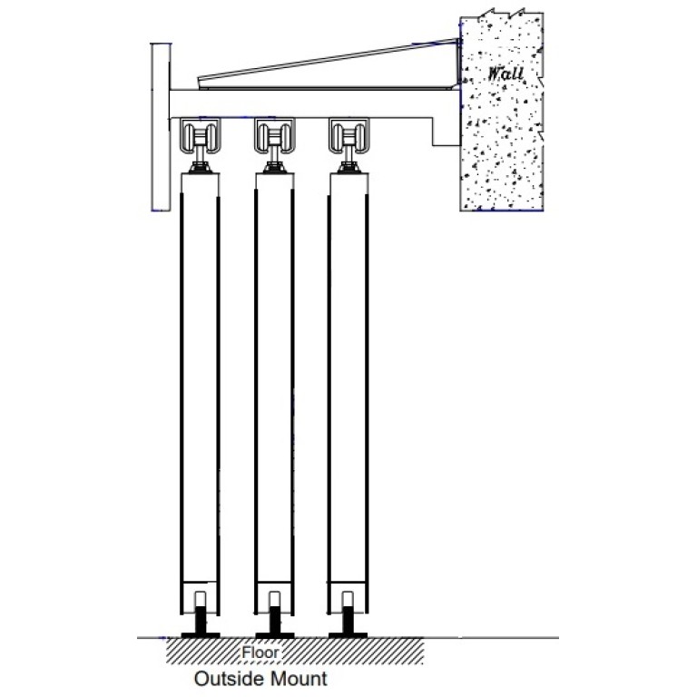Triple Track Bypass - The Louvers Need To Be In The Closed Position When Sliding Panels One Over The Other