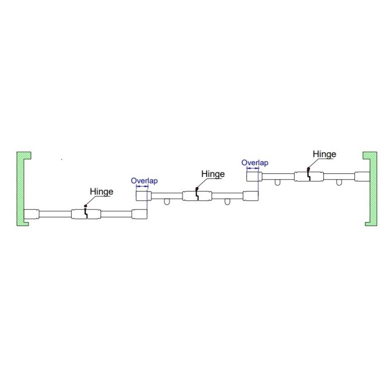 6 Panels - Side Open - Door Handle On Left Side