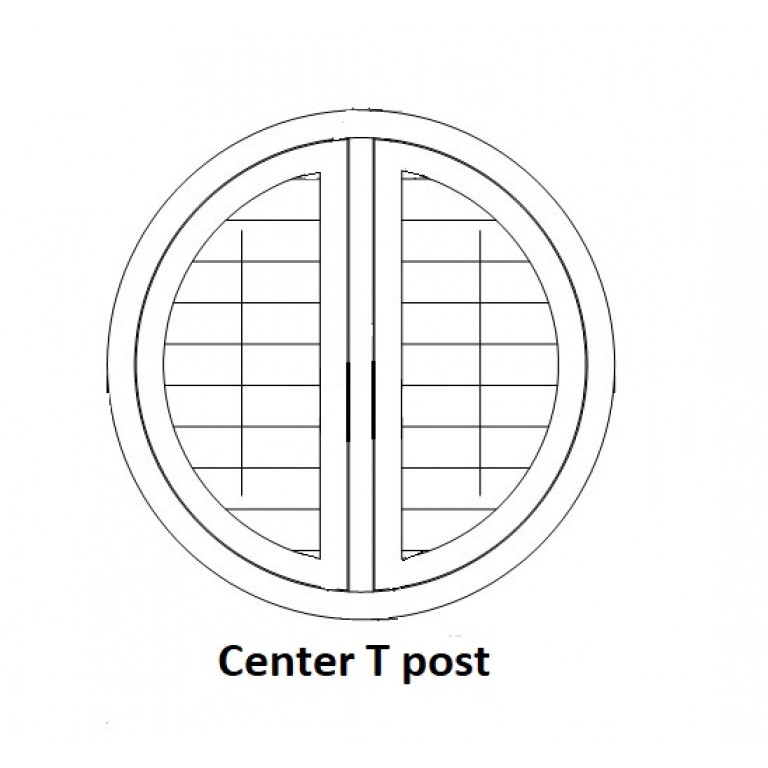 2 Panel With Center T Post