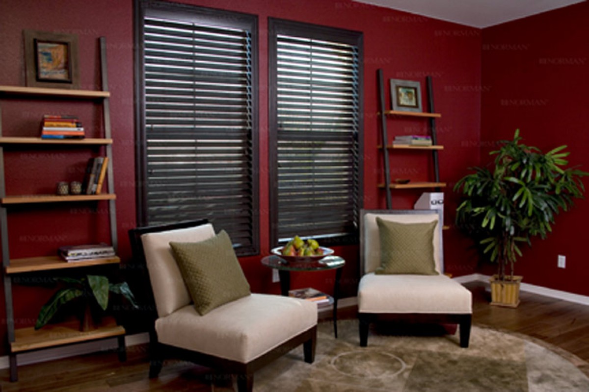 2 1/2" Classic Cordless Smooth Grain Faux Wood Blinds