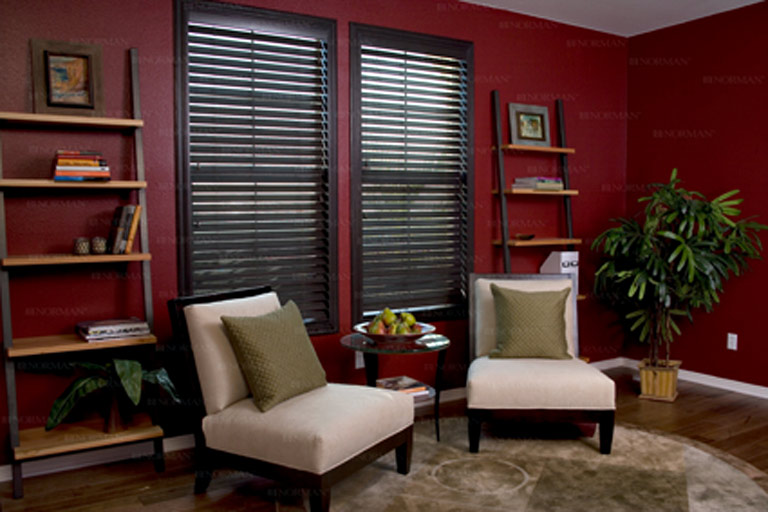 2 1/2" Classic Cordless Smooth Grain Faux Wood Blinds