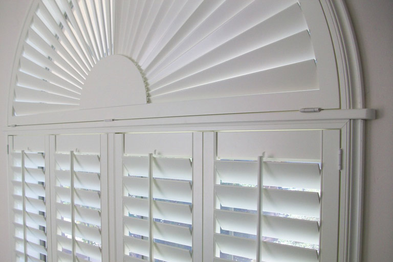 Premium Arched Sunburst Poly Shutter