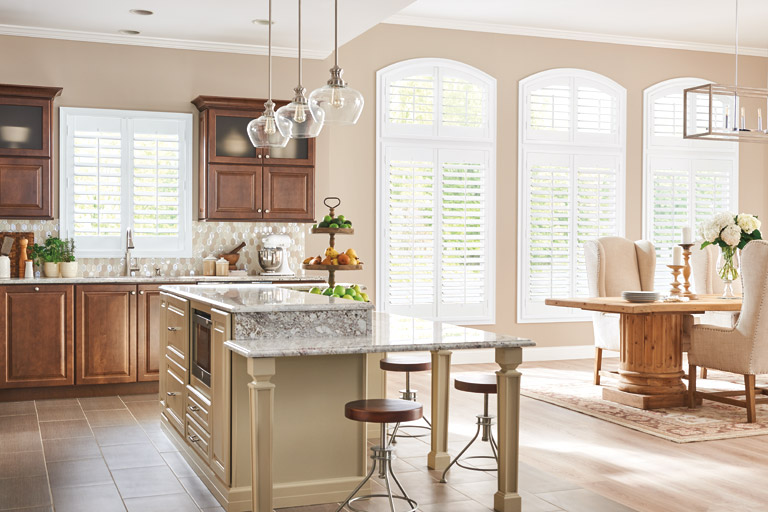 Premium Louvered Arched Poly Shutter