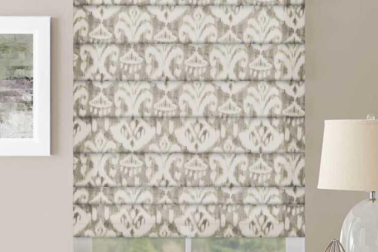 Designer Prints and Floral Roman Shades