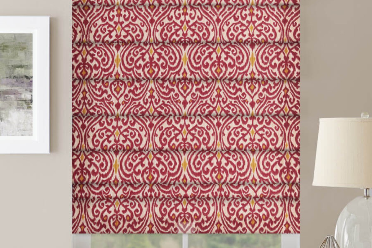 Designer Prints and Floral Roman Shades