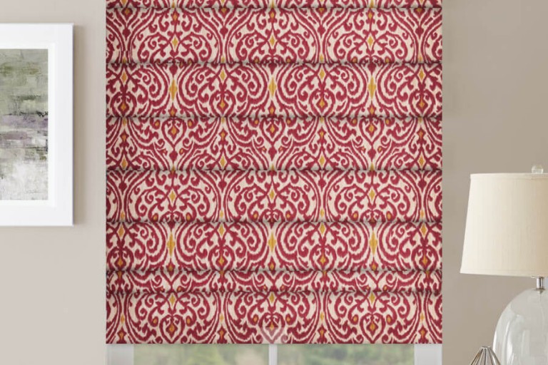 Designer Prints and Floral Roman Shades