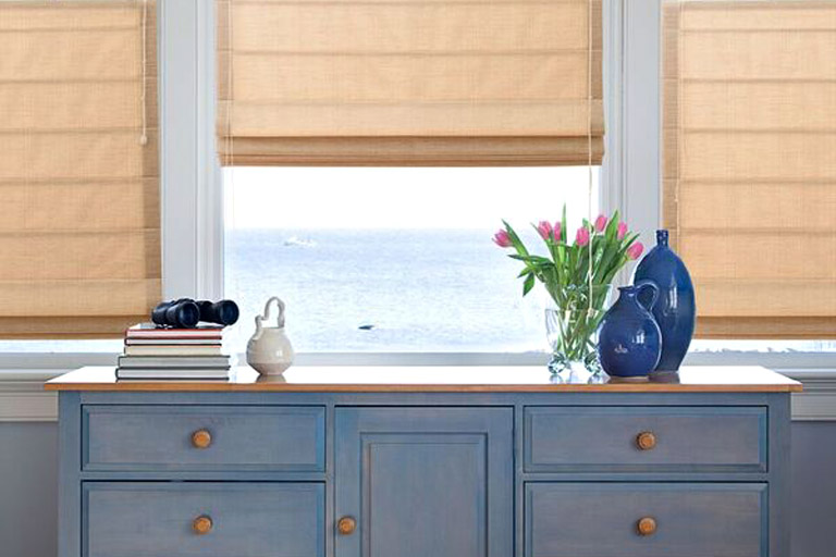 Designer Textured Roman Shade