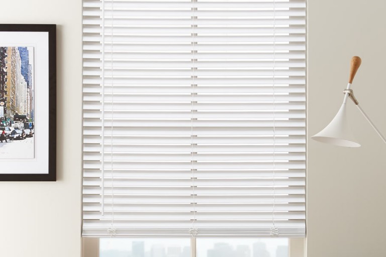 2 1/2" Cordless Premium Privacy No Holes Wood Blinds