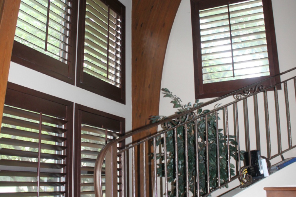 Premium Stained Wood Shutter