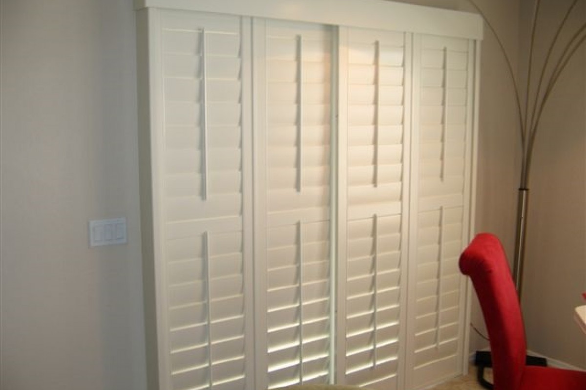 Premium Bypass Sliding Wood Shutter