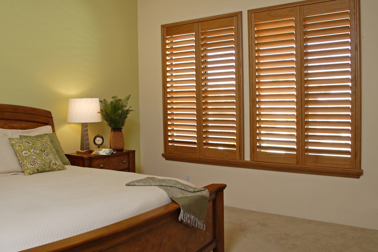 Premium Stained Wood Shutter