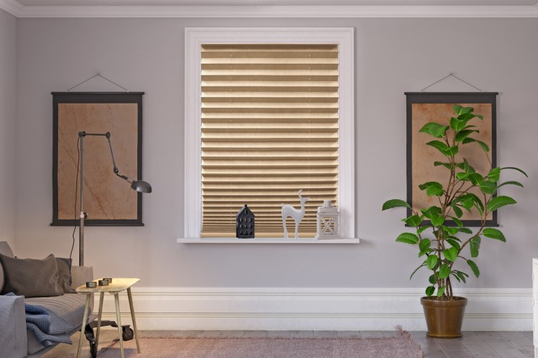 Economy No Tools Required Blackout Pleated Shades