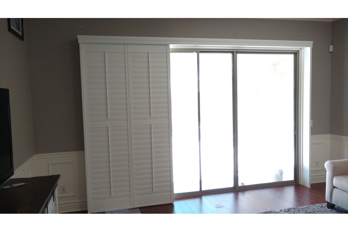 Premium Rush Triple Track Bypass Sliding Poly Shutter