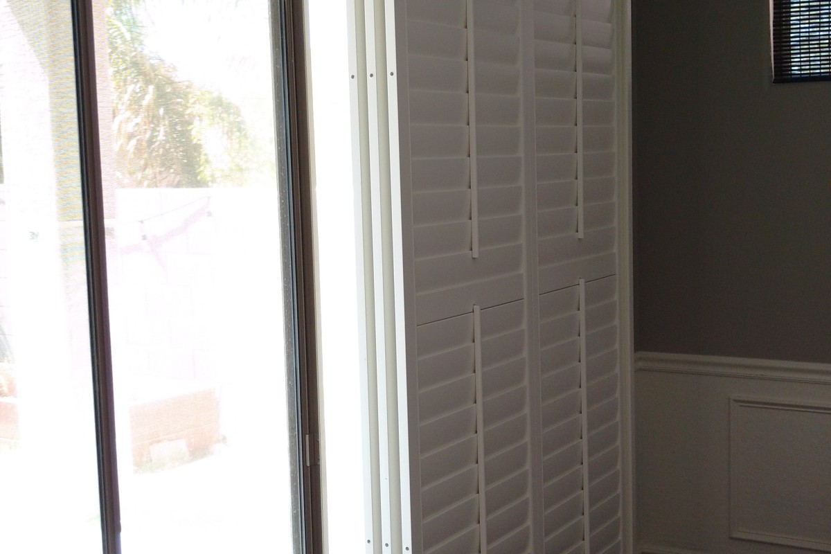 Premium Rush Triple Track Bypass Sliding Poly Shutter