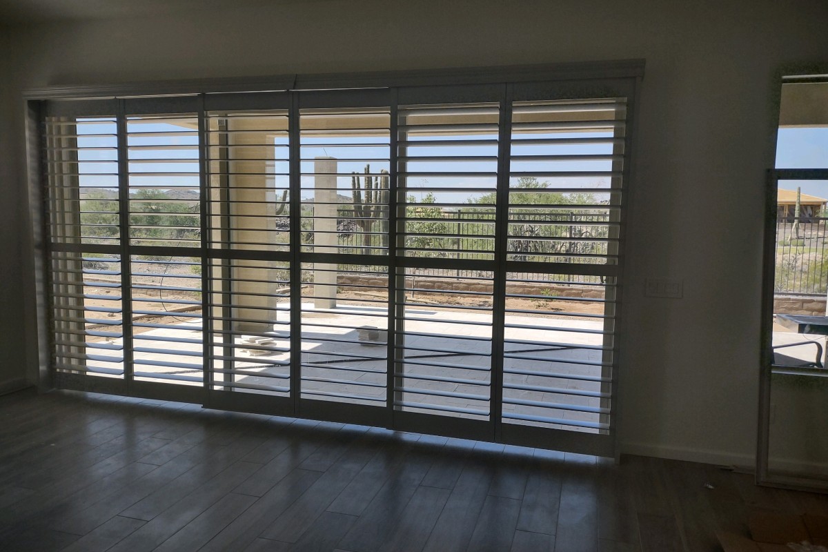 Premium Rush Triple Track Bypass Sliding Poly Shutter
