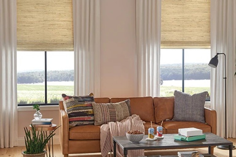 Designer Wicker Woven Wood Shades 