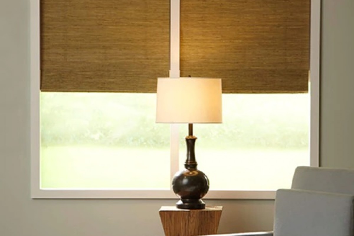Designer Wicker Woven Wood Shades 